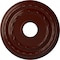 Ekena Millwork Dublin Ceiling Medallion (Fits Canopies up to 8 1/4"), 15 3/8"OD x 3 5/8"ID x 1"P, Brushed Mahogany CM15DUBMF - alternate 1